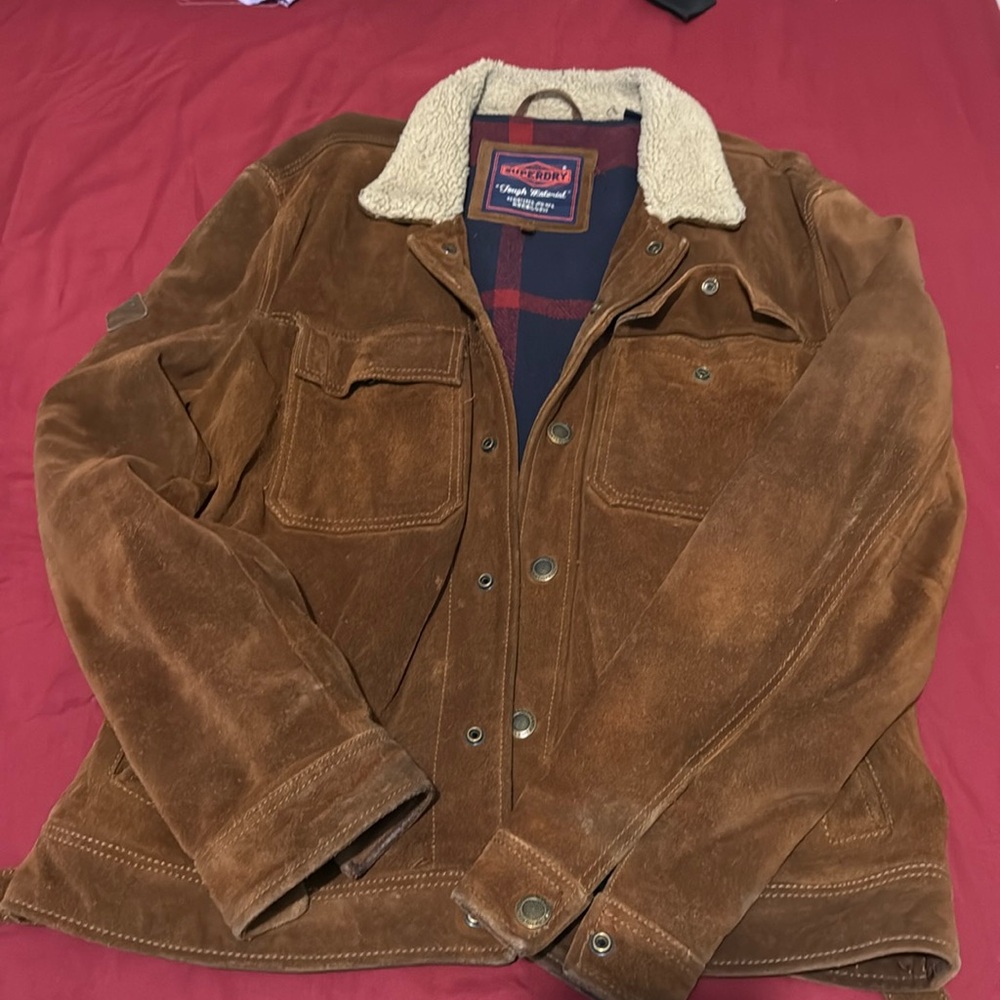 Brown superdry coat